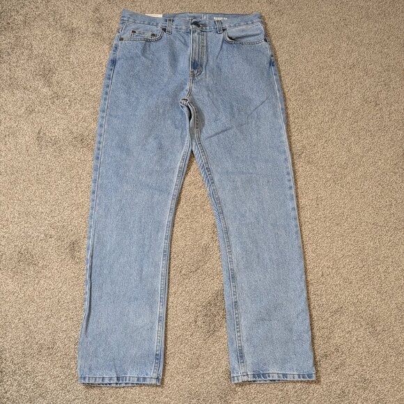 GEORGE, NWT, Blue 100% Cotton Denim Straight Leg Jeans; Men's Size 31 x 30 - Picture 1 of 4